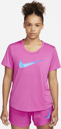Damska Koszulka Z Krótkim Rękawem Do Biegania Nike Dri-Fit One - Różowy