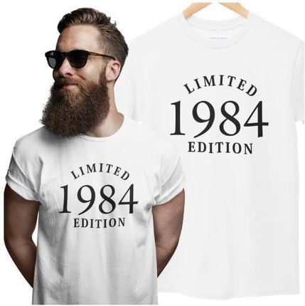 Koszulka na 40 lat urodziny czterdzieste urodziny z napisem 1984 Limited Edition w kolorze białym