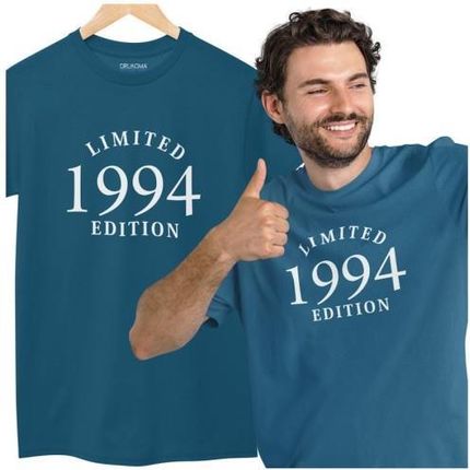 Koszulka na 30 lat urodziny trzydzieste urodziny z napisem 1994 Limited Edition w kolorze petrol blue