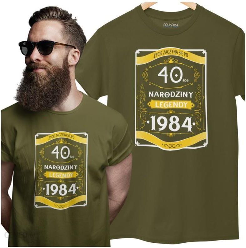 Koszulka Na 40 Urodziny Na Czterdziestkę 40 Lat Życie Zaczyna SiĘ Po 40 0463
