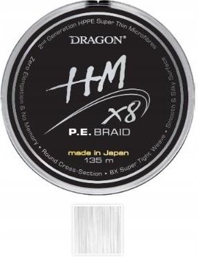Dragon Plecionka Hm8X P E Braid 0,22Mm 135 Biała 4000322