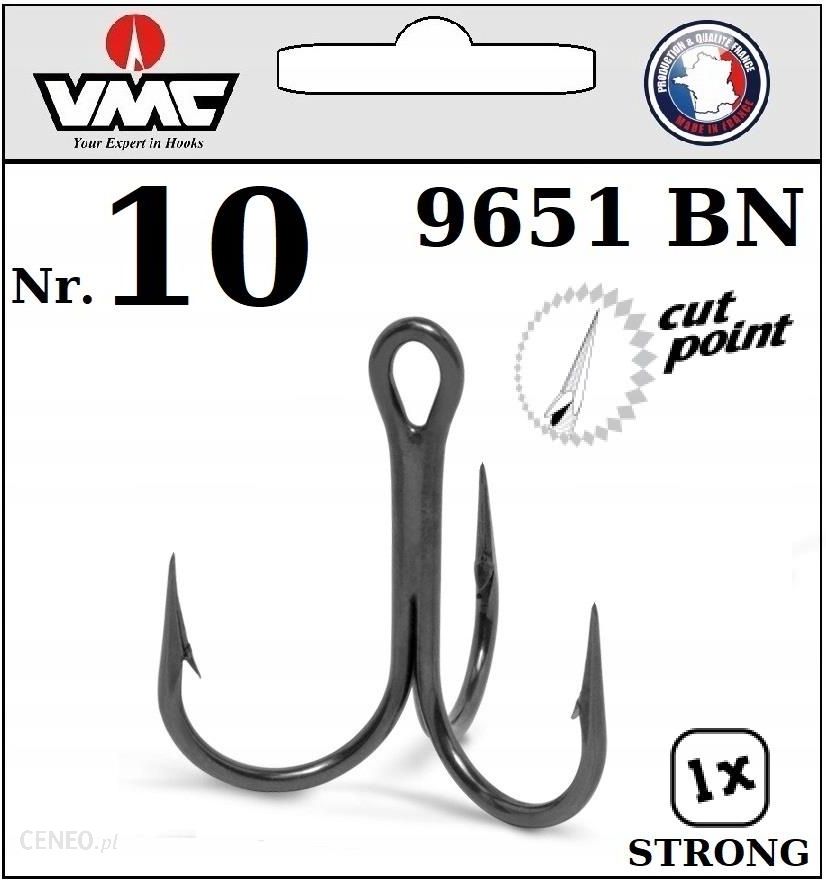 VMC Treble Hooks 9651 X-Short X-Strong Round Treble - Double