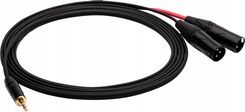 Zdjęcie Kabel Red's Music Jack Stereo 3.5/ 2x Xlr M 0,3m - Swarzędz