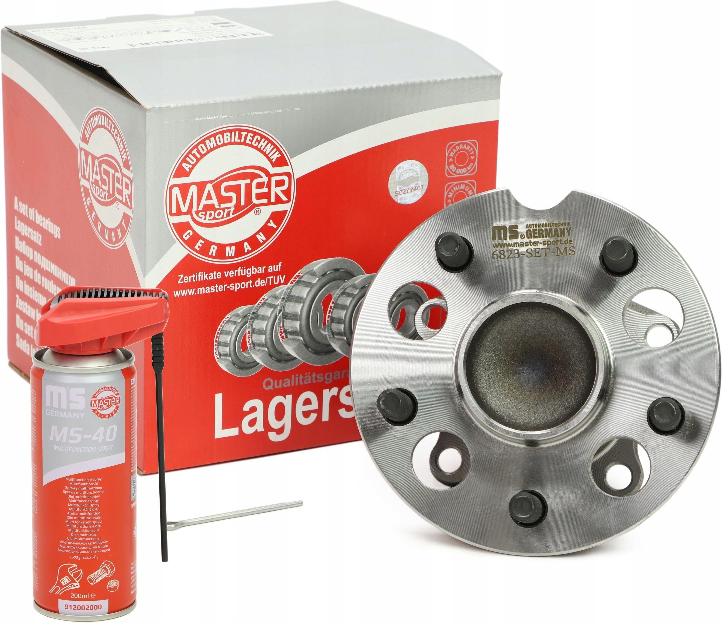 MasterSport Germany Piasta Łożysko Koła Tył Lewa/Prawa 6823SetMs