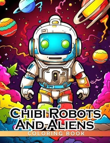Chibi Robots and Aliens Coloring Book: Explore an Imaginative World of ...