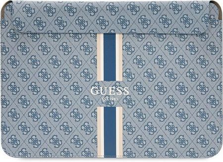 Guess 4G Sleeve With Printed Stripes Blue Macbook 14" (GUCS14P4RPSB)