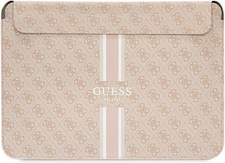 Guess 4G Sleeve With Printed Stripes Pink Macbook 14" (GUCS14P4RPSP)