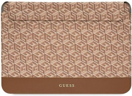 Guess Sleeve 16" Brązowy/Brown Gcube Stripes (GUCS16HGCFSEW)