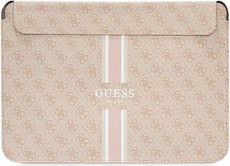 Guess Sleeve 14" różowy/ pink 4G Printed Stripes (GUCS14P4RPSP)