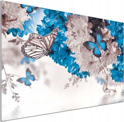 Tulup Panel Do Kuchni Kwiaty I Motyle 100x70cm Klej