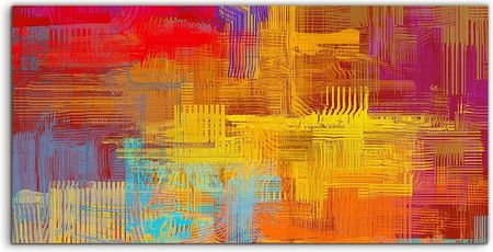 Coloray Szkło Hartowane Panel Abstrakcja Art Sztuka 100x50