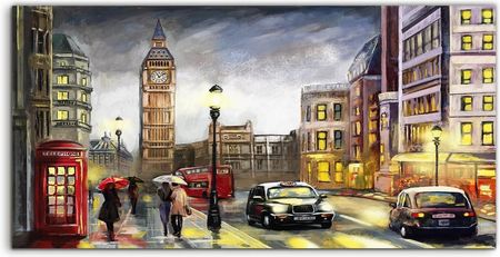 Coloray Lacobel Panel Kuchnia Londyn Big Ben Auta 100x50