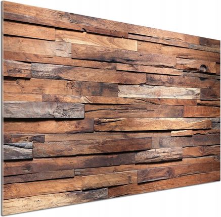 Tulup Panel Do Kuchni Drewniana Ściana 100x70cm Klej