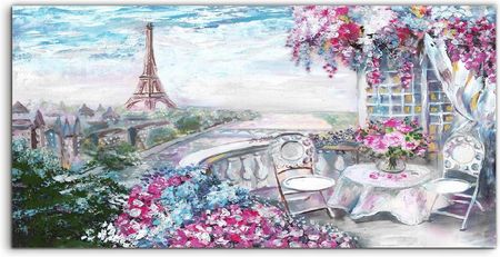 Coloray Hartowane Szkło Lacobel Wieża Eiffela Paryż 100x50