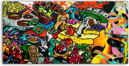 Coloray Kuchnia Panel Szkło Styl Uliczny Graffiti 100x50