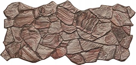Eurodeco Panele Ścienne 3D Pcv Kamień Brąz Brown Rock