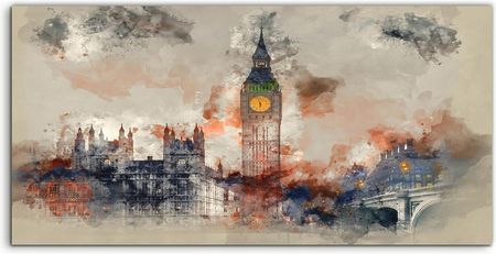 Coloray Panel Szkło Kuchnia Londyn Big Ben Miasto 100x50