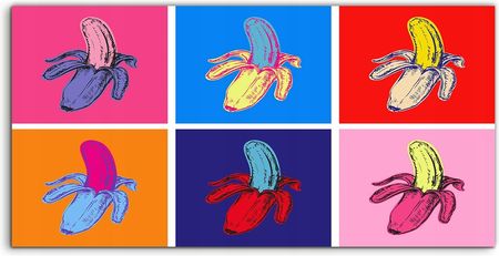 Coloray Panele Szkło Hartowane Banany Owoce Sztuka 100x50