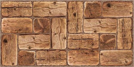 Decoimpex Panel Ścienny Pcv Drewno Deska Brąz Old Wood