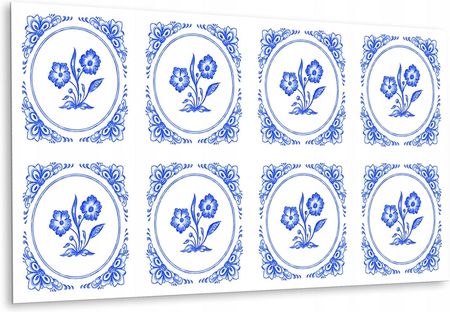 Dywanomat Panel Podłogowy Winylowy Kwiatek Azulejos 100x50Cm
