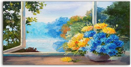 Coloray Panele Do Kuchni Bukiet Kwiatów Na Stole 100x50cm
