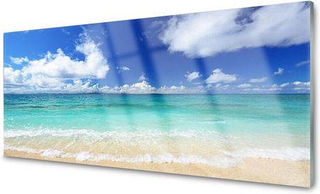 Coloray Lacobel Panel Ścienny Foto Woda Morze Plaża 120x60
