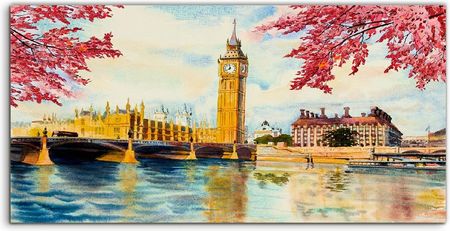 Coloray Panel Między Szafki Londyn Miasto Big Ben 100x50
