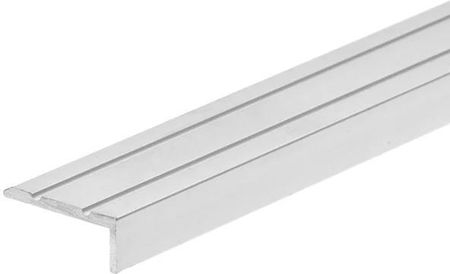 Profil schodowy narożny klejony aluminium anoda CEZAR 25x10mm 2,7m Srebrny
