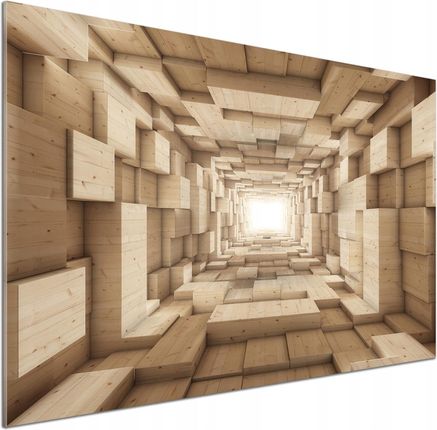 Tulup Panel Do Kuchni Drewniany Tunel 100x70cm Klej