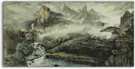 Coloray Lacobel Panel Kuchnia Chiny Góry Wodospad 100x50