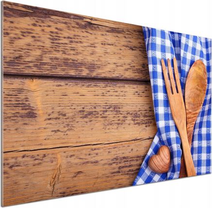Tulup Panel Do Kuchni Drewniane Sztućce 100x70cm Klej