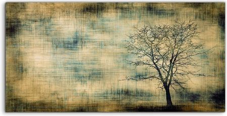 Coloray Panel Szkło Hartowane Sylwetka Drzew Grunge 100x50