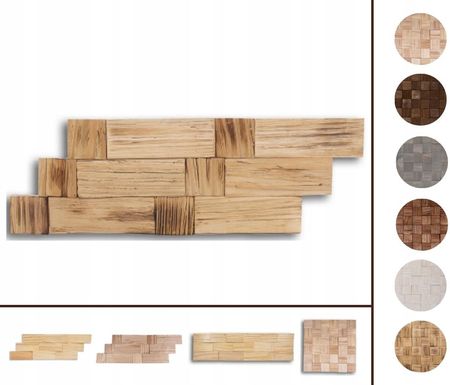 Modo24 Panel Ścienny Opalany Drewniany Psdb_595x195x13
