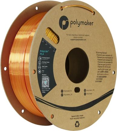 Polymaker Polylite Dual Silk Pla Sunset Gold Red