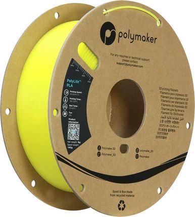 Polymaker PolyLite Luminous PLA Yellow