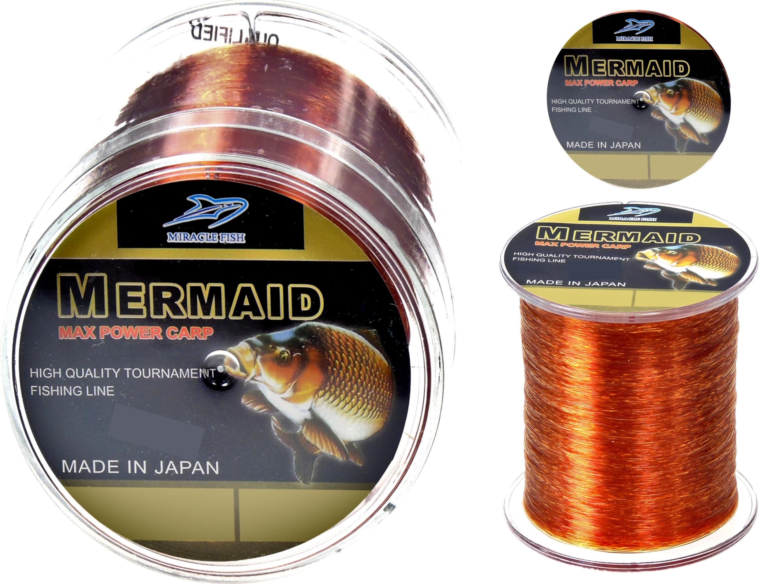 Miracle Fish Żyłka Mermaid Carp 0,22mm 11 Kg 500M Tonąca Feeder Grunt ...