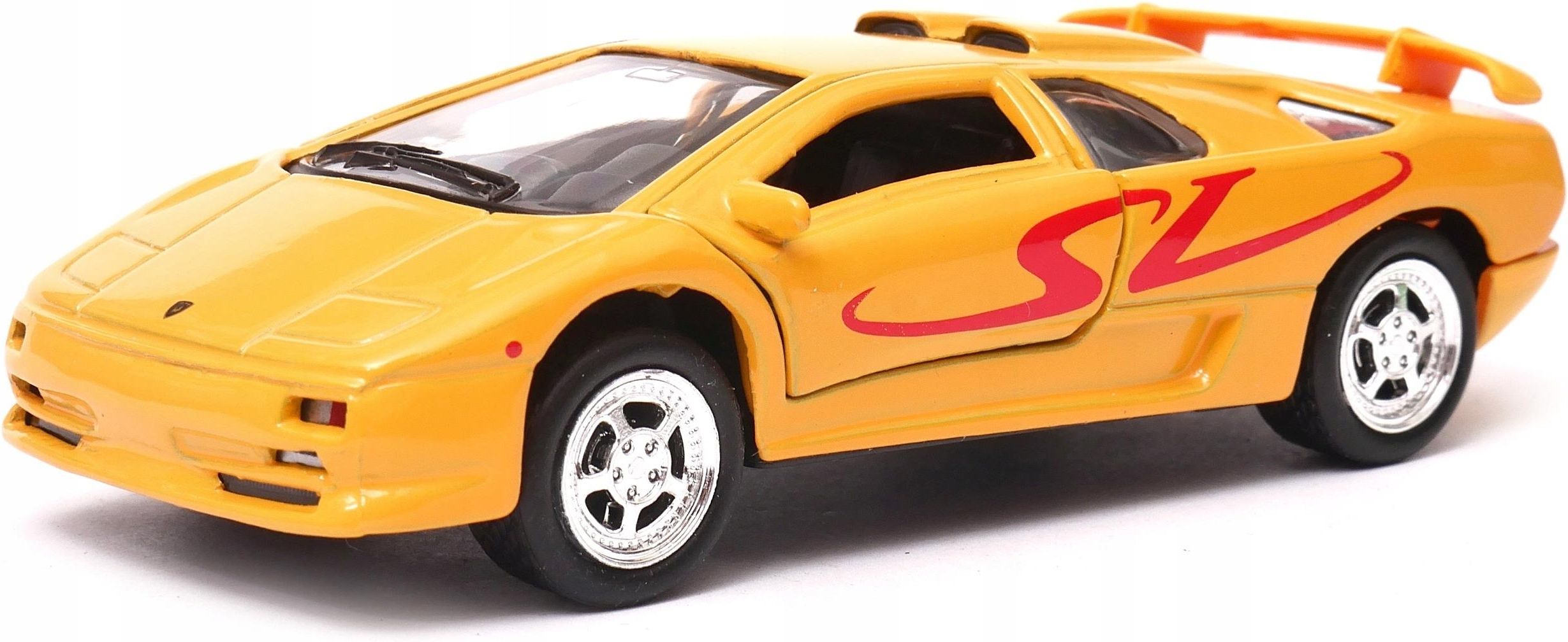 Lamborghini Diablo Jaune 01 miniature auto horloge | AUTO HORLOGE