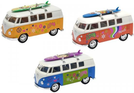 Volkswagen Model Vw Bus T1 Z Deską Surfingową 12Cm - Ceny i