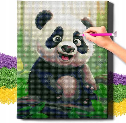 Oh Art! Diamond Painting 5D Z Ramą Haft Diamentowy 30X40 Mozaika Panda Art 1637822225