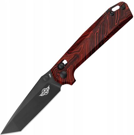 Olight Nóż Składany Oknife Rubato Damascus G10 Black Red Z Klipsem