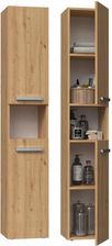 Zdjęcie Szafka Słupek Regał Do Łazienki Dąb Artisan - Ulanów