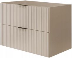 Zdjęcie Kaszmirowa Szafka Łazienkowa Pod Umywalkę 80 Lakierowane Ryflowane Fronty - Piastów