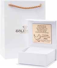 Goldmark Białe Pudełko Chrzest Św Grawer Dedykacja Torebka