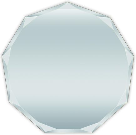 Dubiel Vitrum Lustro Okrągłe Kryształ Dziewięciokątne 80x79cm