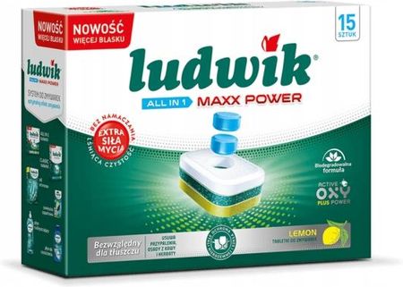 Ludwik Tabletki Do Zmywarki Maxx Power Lemon 15szt.