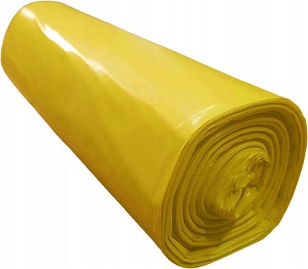 Ekosell Biodegradowalne Żółte Worki Na Plastik 120L 100szt.