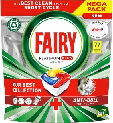 Fairy Platinum Plus Citrus Lemon 77szt. Import Uk
