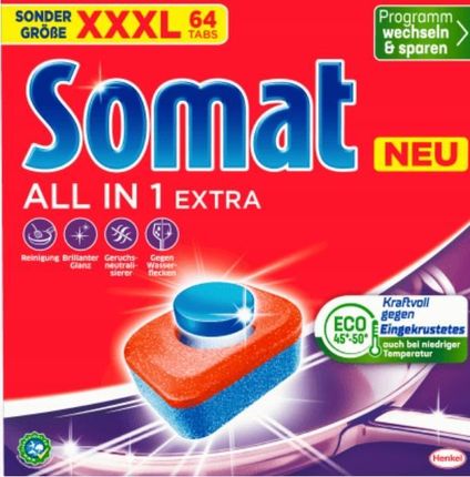 Somat All In One Xxxl Tabletki Do Zmywarki 64szt.