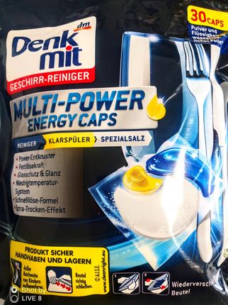 Denkmit Multi Power Energy Caps Do Zmywarki 30szt.