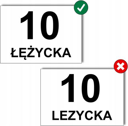 Printima Tabliczka Z Numerem Domu Adresowa Pleksa I Aluminium Dystanse Kołki - zdjęcie 2